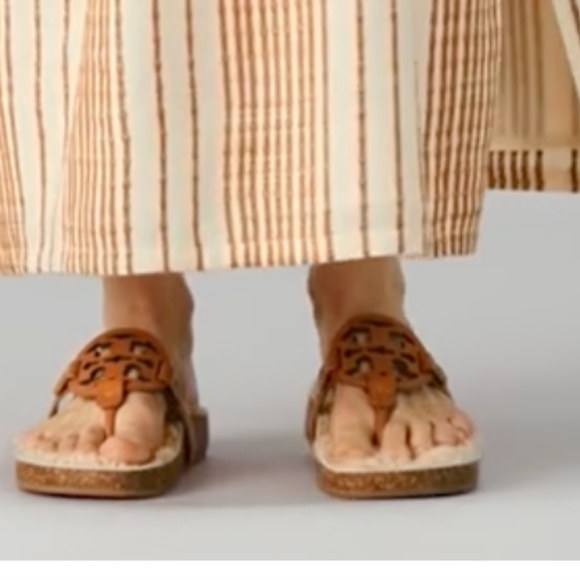 NWT! Tory Burch Miller Cloud Shearling Sandals w/box and dust bag - Picture 6 of 9